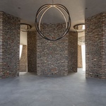 Dům, který ve fjordu nepřehlédnete. Připomíná rozřezané válce  Foto: Anders Sune Berg/Olafur Eliasson, David de Larrea Remiro/Olafur Eliasson