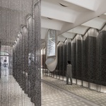 Světelné schodiště v památkově chráněné budově: Atmosféra jiskřící napětím a očekáváním Foto: Imagen Subliminal (Miguel de Guzmán + Rocío Romero)