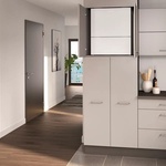 Nový centralizovaný větrací systém Vitovent 300-W s objemovým tokem vzduchu 225 m3/h je díky svým kompaktním rozměrům navržen pro jednoduché a prostorově úsporné umístění v jednotlivých bytech. Jak v bytových demech, tak domech rodinných