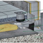 Atikové odtoky HL68 pro moderně řešené budovy a plochy, skladby teras a balkónů, zdroj HL Hutterer & Lechner GmbH