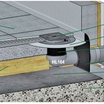 Atikové odtoky HL68 pro moderně řešené budovy a plochy, skladby teras a balkónů, zdroj HL Hutterer & Lechner GmbH