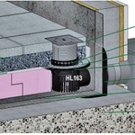 Atikové odtoky HL68 pro moderně řešené budovy a plochy, skladby teras a balkónů, zdroj HL Hutterer & Lechner GmbH