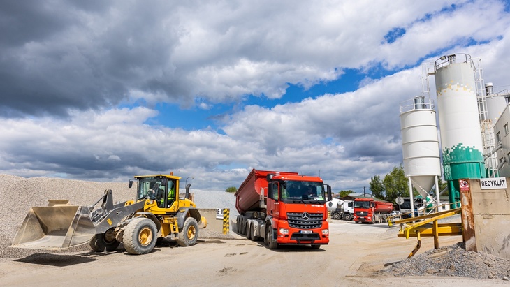 Ecocrete, ekologický beton, obsahuje až stoprocentní podíl recyklovaného kameniva, foto Metrostav