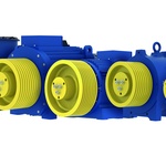 Moderní bezpřevodové výtahové stroje  (zdroj: Lift Components s.r.o.)