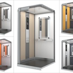 Příklady barevných provedení kabin (zdroj: Lift Components s.r.o.)