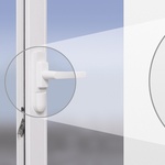 Bezdrátový okenní kontakt rozpozná, zda je okno, otevřeno, pootevřeno, zavřeno Zdroj: ABB