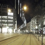 Největší sváteční časomíra na světě. Světla pro curyšskou třídu spoluvytvářel počítač Foto: Roman Keller