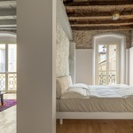 Byt s oblou stěnou – obě místnosti Foto: Ottavio Tomasini