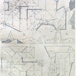 Obr. 4 „Vyšetření okapů“ na příkladech složitých střech v Pacoldovo stavitelské příručce (Pacold 1/1900, tab. 25). 