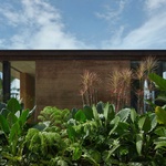 Pohled severní – Jaspis detail rammed earth stěn