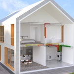 Návrh systému komfortního větrání individuálně přizpůsobený každé realizaci nabízí Zehnder zdarma. Zdroj: Zehnder.