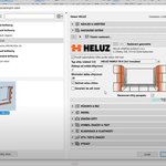 Prostředí doplňku v ArchiCADu „Doplněk ostění a překlady HELUZ“. Zdroj: HELUZ cihlářský průmysl, v.o.s.