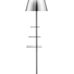 Bibliotheque Nationale (design Philippe Starck, Flos), stojací lampa s poličkami na knihy a integrovaným USB výstupem © Design & Home
