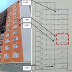 Obr. 1 Lokalizácia požiaru v pohľade a reze. Zdroj: TZB-info