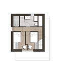 Půdorys 2.NP. Zdroj: STUDIO ARCHICRAFT