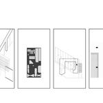 Axonometrie a skici řešení. Zdroj: Studio Objektor architekti s.r.o.