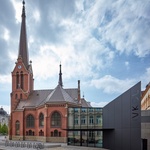 Titul Stavba roku 2023 Vědecká knihovna Olomouc – stavební úpravy objektu Červeného kostela. Foto: Nadace ABF