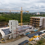 Timber Praha – průběh výstavby. Zdroj: UBM Development Czechia