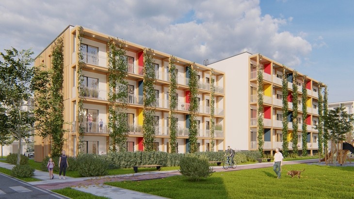 Bytový dům Piškvorka. Zdroj: ARCHCON atelier, s.r.o Bytový dům Piškvorka. Zdroj: ARCHCON atelier, s.r.o