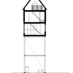 Ubytování jako v ptačí budce. Chata na nožičkách vás přenese do korun stromů. Zdroj: NAMO Architecture, i29 architects