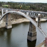 Most přes orlickou přehradu má duši. Stavbaři ukázali vnitřek největšího železobetonového oblouku v ČR, foto Metrostav