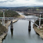 Most přes orlickou přehradu má duši. Stavbaři ukázali vnitřek největšího železobetonového oblouku v ČR, foto Metrostav