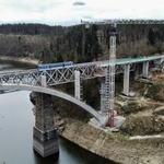 Most přes orlickou přehradu má duši. Stavbaři ukázali vnitřek největšího železobetonového oblouku v ČR, foto Metrostav