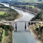 Most přes orlickou přehradu má duši. Stavbaři ukázali vnitřek největšího železobetonového oblouku v ČR, foto Metrostav