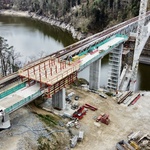 Most přes orlickou přehradu má duši. Stavbaři ukázali vnitřek největšího železobetonového oblouku v ČR, foto Metrostav