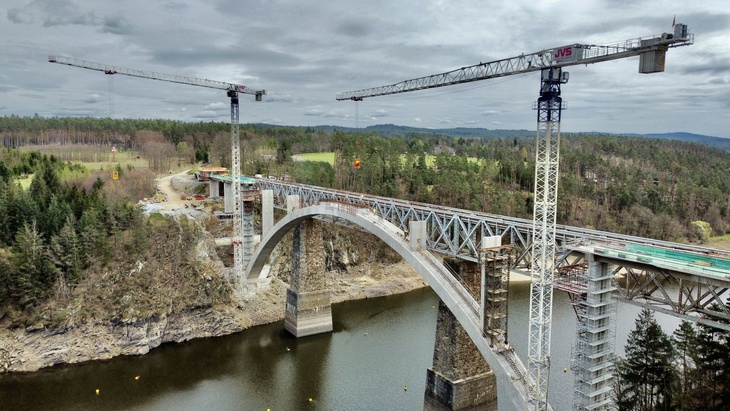 Most přes orlickou přehradu má duši. Stavbaři ukázali vnitřek největšího železobetonového oblouku v ČR. Foto: Metrostav Foto: Metrostav