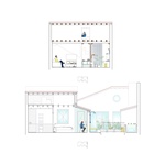 Renovace podkroví. Střecha sedmkrát měnila sklon. Zdroj: gon architects