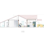 Renovace podkroví. Střecha sedmkrát měnila sklon. Zdroj: gon architects
