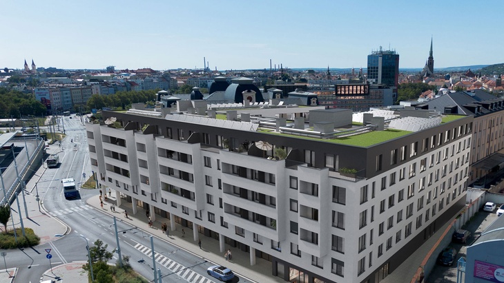Nový projekt Bydlení Šumavská v Plzni v energetické třídě A. Foto: Raiffeisen – Leasing Nový projekt Bydlení Šumavská v Plzni v energetické třídě A. Foto: Raiffeisen – Leasing