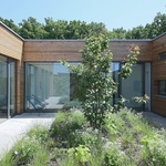 Dům si rozšířili o atrium. Výhledy mají do zahrady. Foto: Robert Žákovič, www.robertzakovic.com