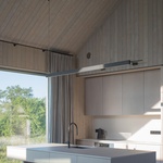Minimalismus není jen doménou Skandinávie, ukazuje rezidence z lotyšského pobřeží. Foto: Alvis Rozenbergs