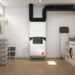 Obr. Větrací jednotka Zehnder ComfoAir Q s klimatizačním modulem Zehnder ComfoClime pro dohřev/dochlazování a optimalizaci vlhkosti interiérového vzduchu. Zdroj: Zehnder Group AG