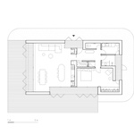 Půdorys 1.NP. Zdroj: STUDIO JAN ŽALOUDEK ARCHITEKT