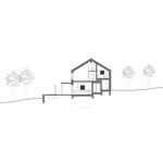 Řez příčný B. Zdroj: Studio Mimosa Architects