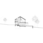 Řez příčný D. Zdroj: Studio Mimosa Architects