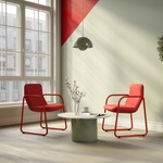 Nové křeslo Flexi Lounge navržené studiem Orlandini Design, které čerstvě získalo prestižní ocenění Red Dot Design Award. Foto: LD Seating