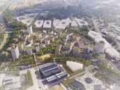 Axonometrie nové čtvrti Žofinka, tým 28: Pavel Hnilička Architects+Planners. Zdroj: ONplan