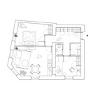 Půdorys bytu 2.NP. Zdroj: STUDIO PLUS ONE ARCHITECTS
