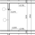 Obr. 10: Dveře do pouzdra s požadovaným průchodem šířky 800 mm v příčce tl. 150 mm, překlad 1× prefabrikovaný o rozměrech 150×50×2100 mm, délka uložení překladu 150 mm na každé straně, otvor obložen. Zdroj: Zuzana Rácová, Aneta Libecajtová