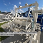 Pokud je délka sondy více než 200 metrů, je nutné použít hydraulicky ovládané odvíjecí zařízení. Zdroj: Fischer Spezialbaustoffe
