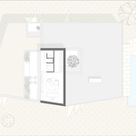 Půdorys 2.NP. Zdroj: STUDIO BEEF ARCHITEKTI