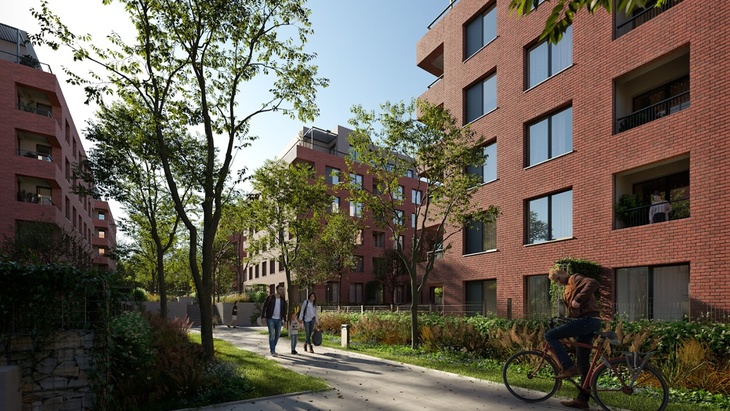 Na trh developeři uvádí projekt Connect Vršovice. Zdroj: Neocity a Daramis Na trh developeři uvádí projekt Connect Vršovice. Zdroj: Neocity a Daramis
