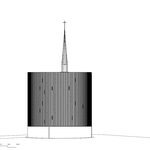 Moderní kaple z přírodních materiálů inspirovaná středověkým stavitelstvím. Zdroj: MgA. Jan Říčný, ateliér RCNKSK
