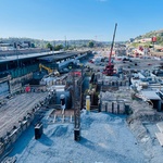 Smíchovské nádraží – stavba. Zdroj: IPR