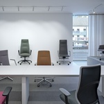 Showroom LD Seating s prémiovým nábytkem v Praze po rekonstrukci. Zdroj: LD Seating