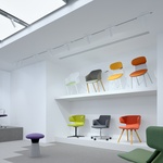 Showroom LD Seating s prémiovým nábytkem v Praze po rekonstrukci. Zdroj: LD Seating